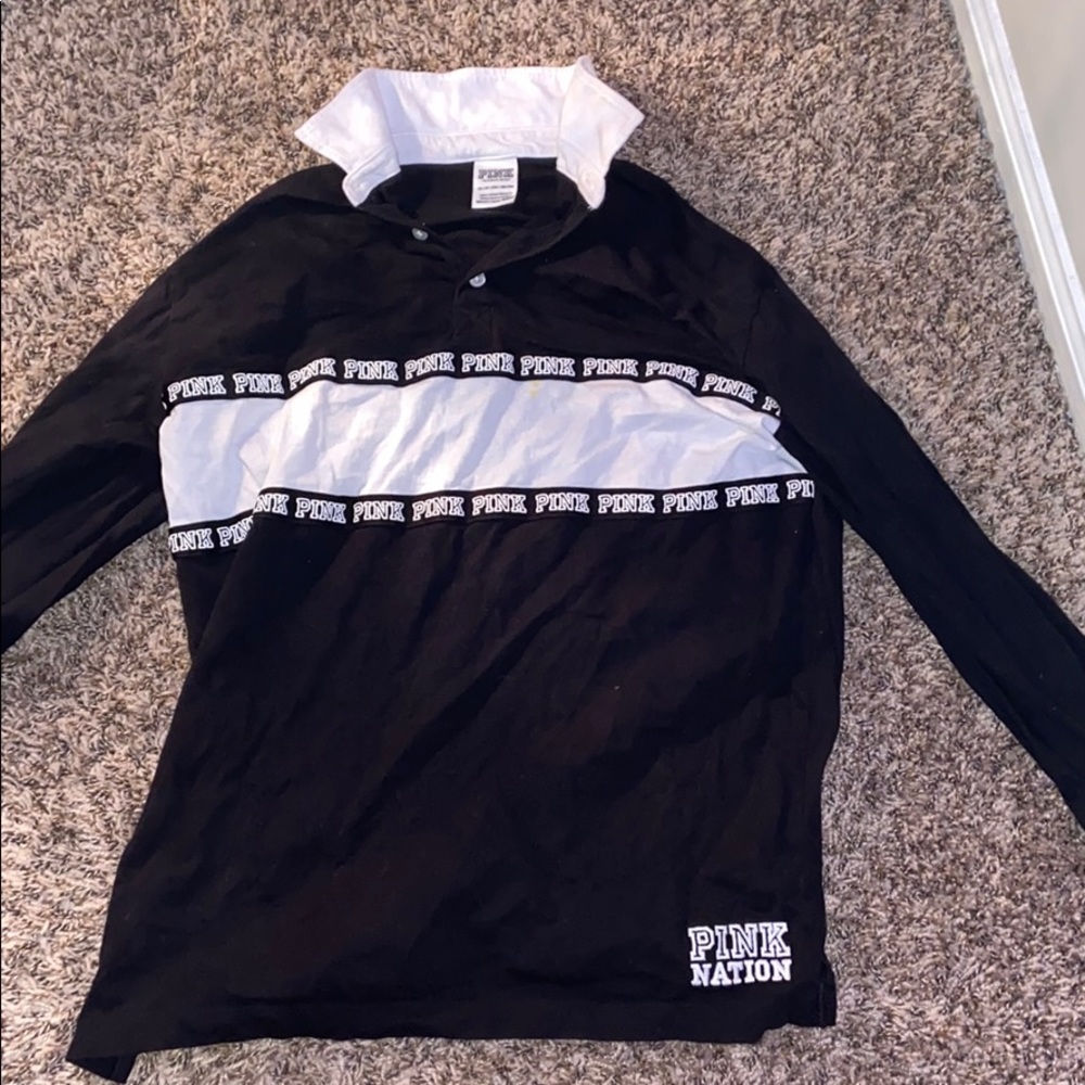 BLACK BUTTON UP SHIRT oversized. NEVER BEEN WORN